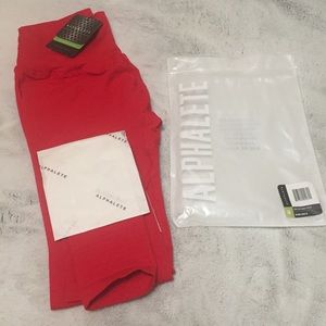 Alphalete Revival Leggings- Formula Red- M